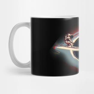 Astronaut Black Hole Surfing Mug